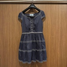 PRADA Dress 2014 Rare Size 42 Black Knee Length Short Sleeve Fashion