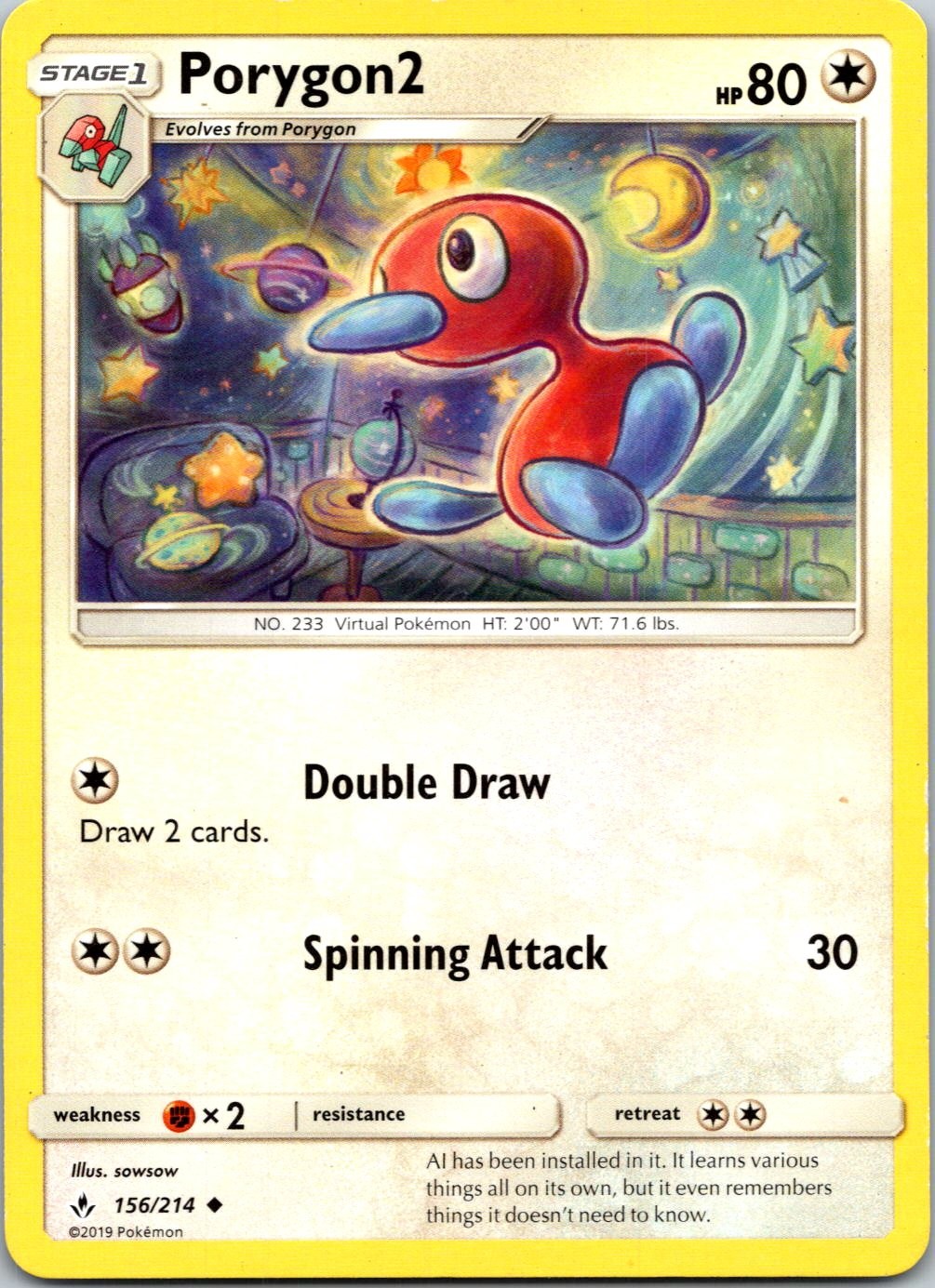 PORYGON2 - 156/214 - UNBROKEN BONDS - - LP