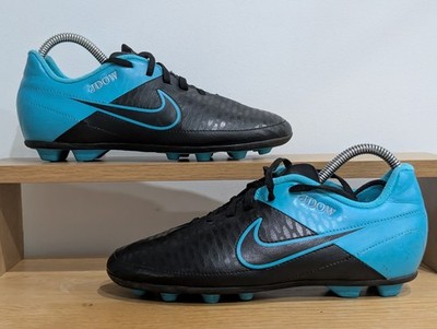 Nike Magista Orden FG Leder Schwarz/Türkis Blau Größe Uk 5 Personalisiert J.Dow