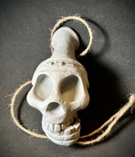 Maya Aztec Death Whistle &ndash; Loud Screaming Skull Replica White, Scary and Unique