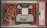 7872 Max Christie 2022 Panini Select #RJA-MAX Red Wave Prizm Patch Auto RC PSA 8
