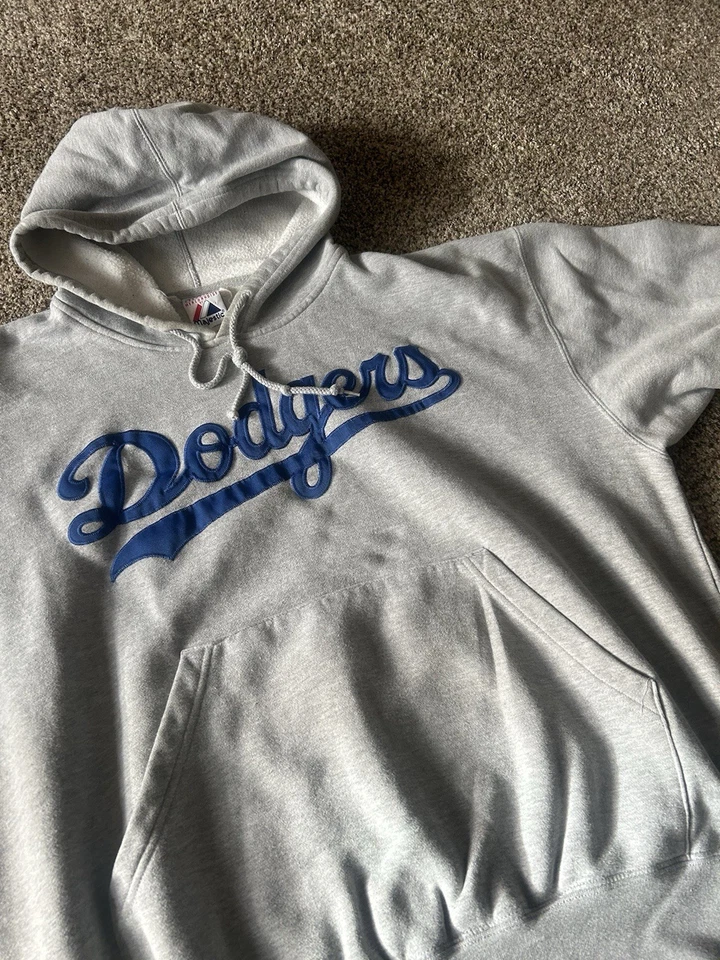 Sudadera con capucha vintage con logotipo bordado de los Dodgers de Los Ángeles talla XL Foto 4 de 4