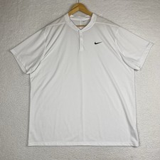 Nike Victory Blade Collar Golf Polo Men 2XL Shirt White DH0838-100 Dri Fit