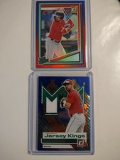 Marcelo Mayer (Lot Of 2 Rcs) 2 2025 Donruss, Blue Foil, Ice Patch