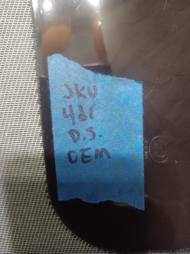 Jeep Wrangler JKU Soft Top Window 2007-2018 4Dr Rear Black Oem Drivers Side Left - Picture 9 of 11