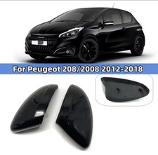 Peugeot 208/2008 2012-2019 Specchietti Calotte Nero Lucido Opel Corsa Citroen C3