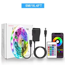 LED Strip Lights RGB 5050 LED Strips Bluetooth APP Control Color Changing DC 12V
