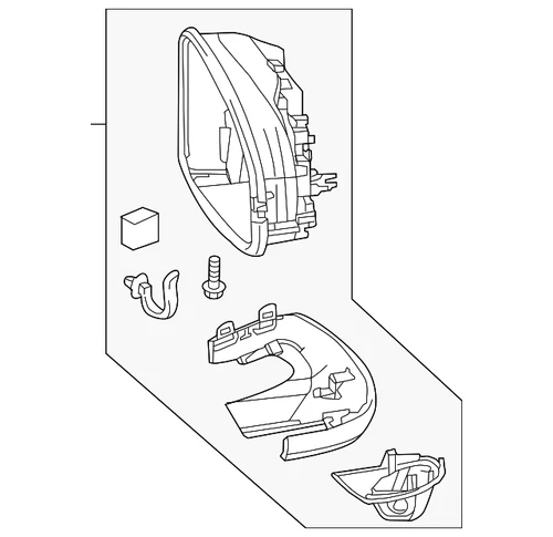 Genuine Honda Mirror Housing 76205-T5R-A31
