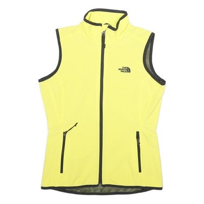 THE NORTH FACE Damen Gelb Schwarz Ärmellos Zipjacke S Nylonmischung