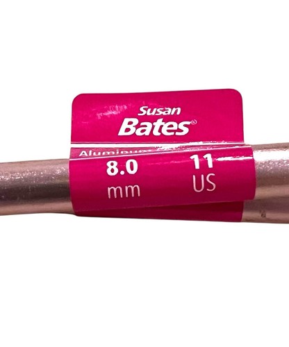 Susan Bates Knitting Needles Size 11 Pink 8 Mm 14” Long - Picture 2 of 3