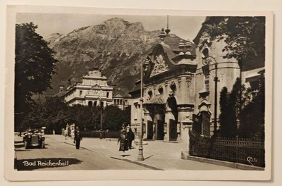 Bad Reichenhall Kurhaus  Café Flora Hochstauffen Werbung  AK 1941 gelaufen - Bild 1 von 4