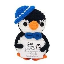 Handmade Crochet Mini Penguin Birthday Gift for Dad Dads Father  s Day For dad