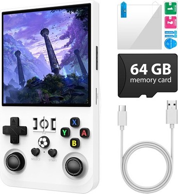 R36MAX Retro Handheld Videospiel Konsole-18000 Spiele vorinstalliert 64GB