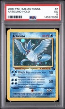 2000 Pokemon ITALIANO Unlimitato Fossile Articuno Olo 2/62 PSA 5 EX