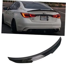 PSM Style Glossy Black Rear Spoiler Wing FIT 2014-2022 Infiniti Q50 ATWY-Q50PSM