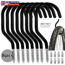Garage Storage Hooks 8PACK Bike Hooks Tool Storage Set Screw Wall Ceiling 100lbs