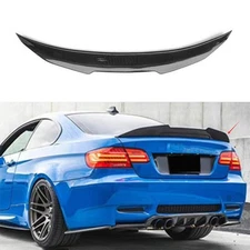 For BMW M3 E90 2008-2013 PSM-Style Dry Carbon Fiber Rear Boot Spoiler Wing Flap