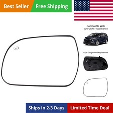 Driver Side Mirror Replacement for Toyota Sienna 2011-2020 Left Side Mirror G...