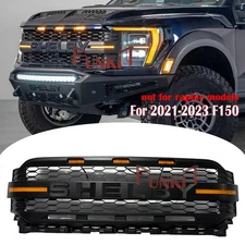 SHELBY Raptor Style Grill For Ford F-150 2021-2023 Front Bumper Grille W/Letters