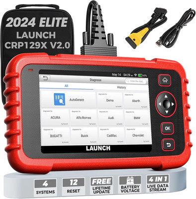 LAUNCH CRP129X OBD2 Diagnose Android,4 Systemdiagnosen Mit Öl-Reset,Epb / SAS / 