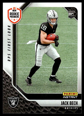 2025 Panini Instant Jack Bech ROOKIE CARD RPS FIRST LOOK 1/470