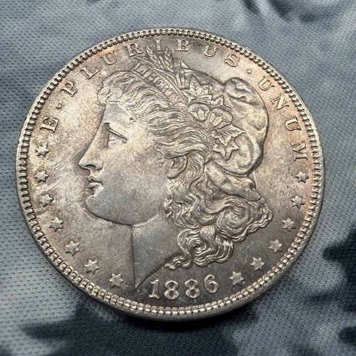 1886 P MORGAN SILVER DOLLAR! BEAUTIFUL UNCIRCULATED Coin! WOW! TONED!