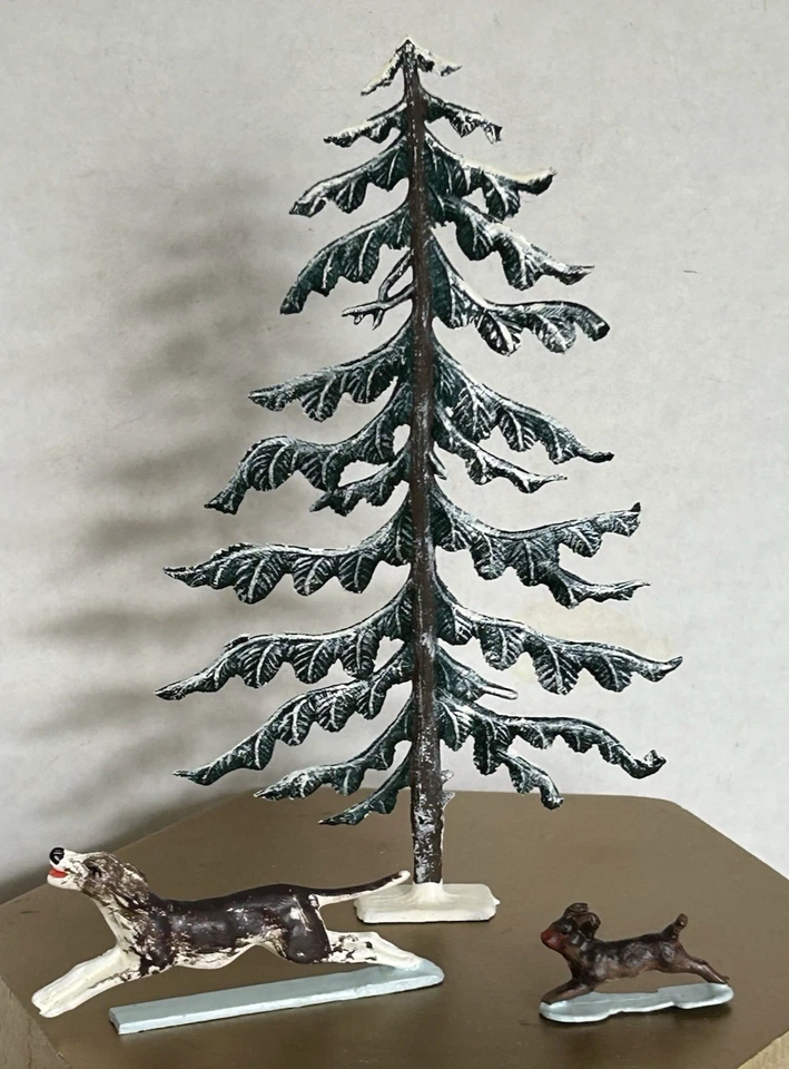 CBG Mignot Francés 3 Mosqueteros Tirando Trineo con Dama + Perro, Árbol, Conejo Foto 2 de 4