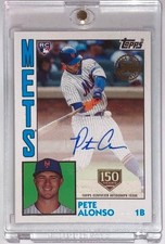 2019 Topps Update Pete Alonso Auto Rookie Card #84APA Autograph 87/150 RC