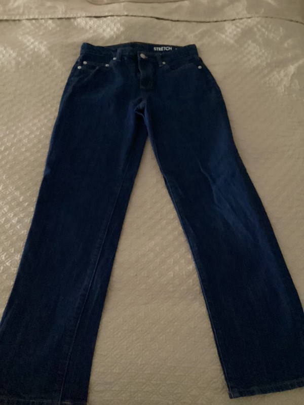 Jcrew  boys crewcuts  size 16 stretch loose fit dark blue denim