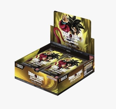 Dragon Ball Super Fusion World FB03 Raging Roar Booster Box English SEALED