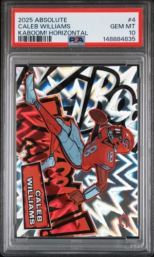 2025 PANINI ABSOLUTE KABOOM! HOR #4 CALEB WILLIAMS PSA 10
