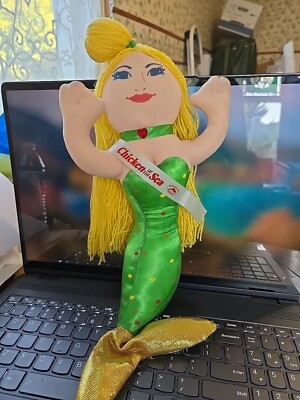 VINTAGE 1991 ''CHICKEN OF THE SEA''  14'' MERMAID DOLL PLUSH STUFFED TOY