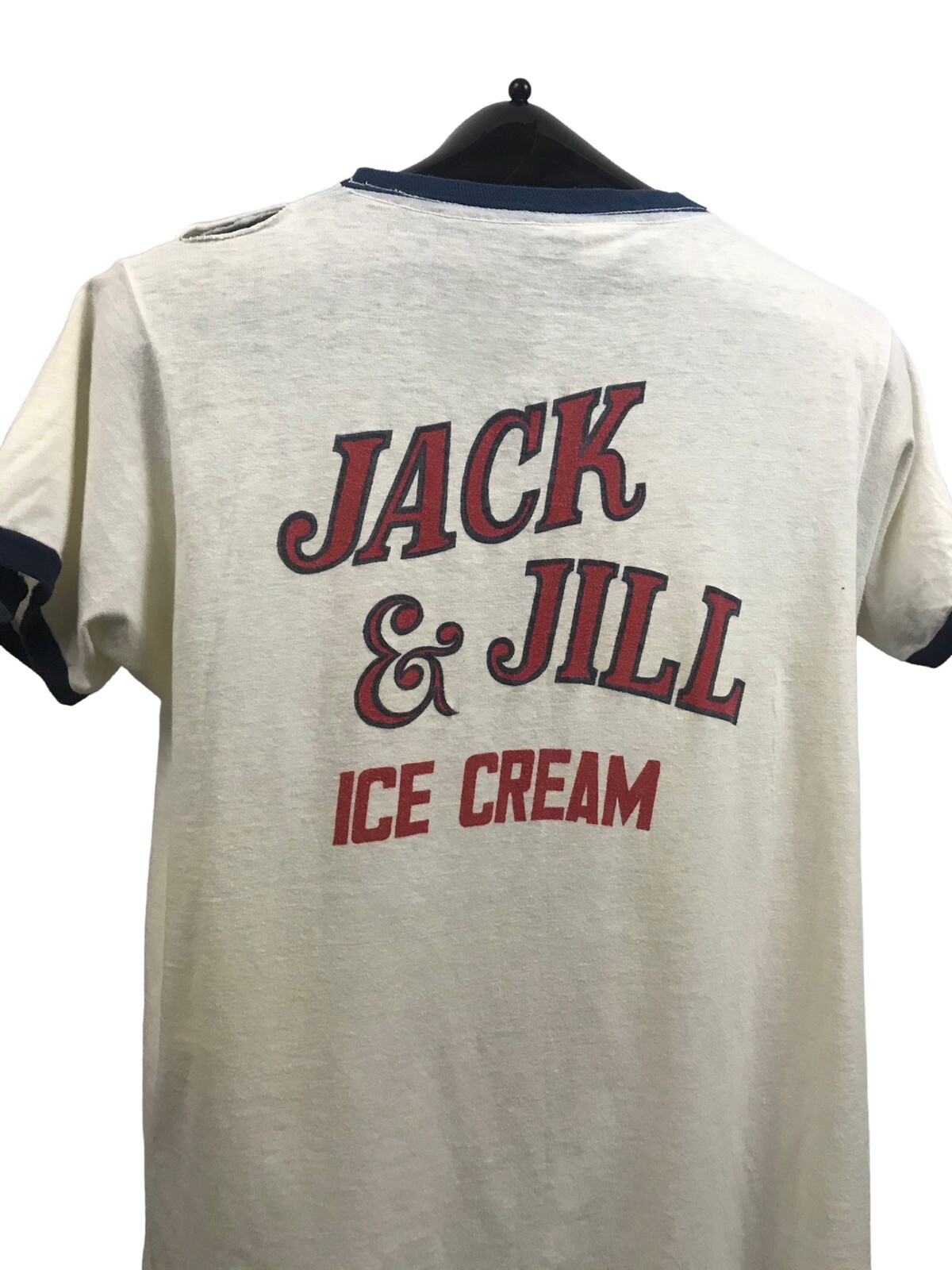 1960s Ringer Shirt 60s Rare Novelty Graphics Jack Jill Ice Cream T Shirt L Ebay
