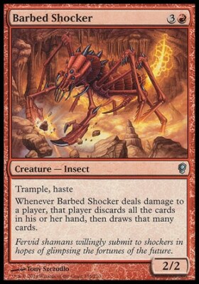 Magic the Gathering MTG Barbed Shocker (136) Conspiracy   LP