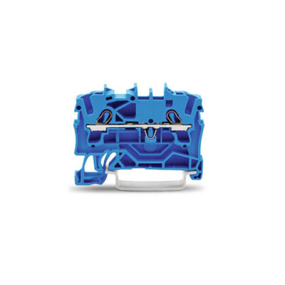 10pcs WAGO 2002-1204 2-Conductor FeedthroughTerminal Block 5.2mm WideBlue New Kd