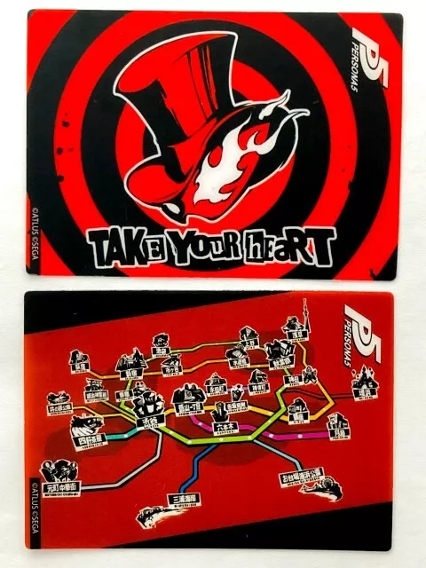 Persona 5 Strikers Square Trading Pin Badge Complete Box Set