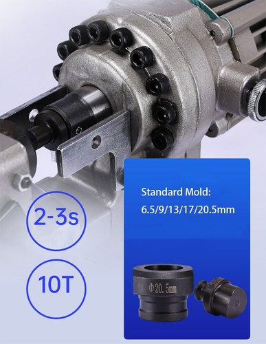 Hydraulische Stanzmaschine MHP-20 Winkeleisen / Kanal Stahl Stanzmaschine - Bild 4 von 6