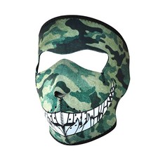Zan Headgear neoprene Jungle woodland camo teeth full face mask ATV SKI Biker