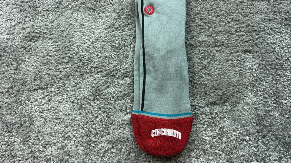 Cincinnati Reds Socks Stance Large Mens Size 9-13 Gray alt Jersey 2 Baseball - Image 2 of 4