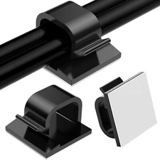 50Pcs Cable Clips Self Adhesive Cable Holder Clips for Cable Management - Black