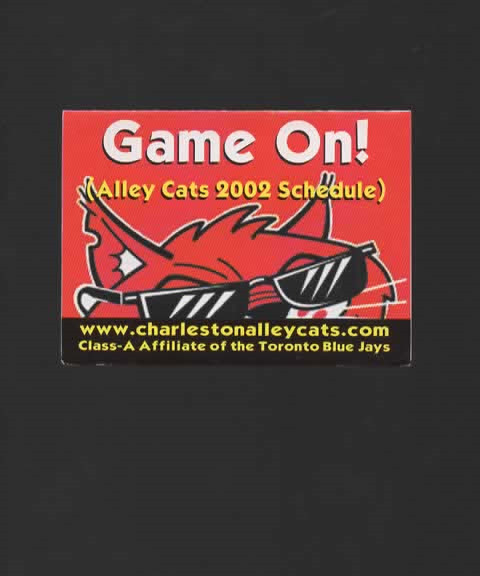 2002 CHARLESTON ALLEY CATS POCKET SCHEDULE
