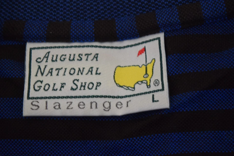 Camisa de golf grande AUGUSTA NATIONAL para hombre azul negra MASTERS Foto 3 de 4