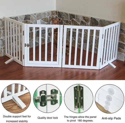 Versatile Indoor Dog Fence - Freestanding, Foldable, No Assembly, 32" tall - 第 6/8 張圖片