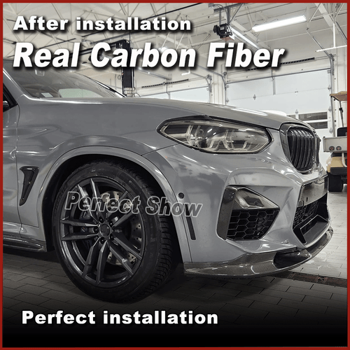Carbon Frontlippe Front Stoßstangen Spoiler Für BMW X3 M F97 X4 M F98 2018-2023 - Picture 5 of 13
