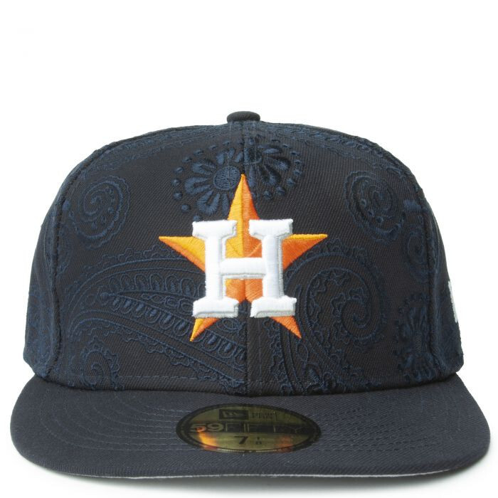 Houston Astros New Era MLB Blue Swirl 59FIFTY Fitted Hat Cap Size