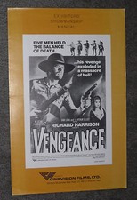 VEANGEANCE original 1972 ITALIAN WESTERN movie pressbook RICHARD HARRISON
