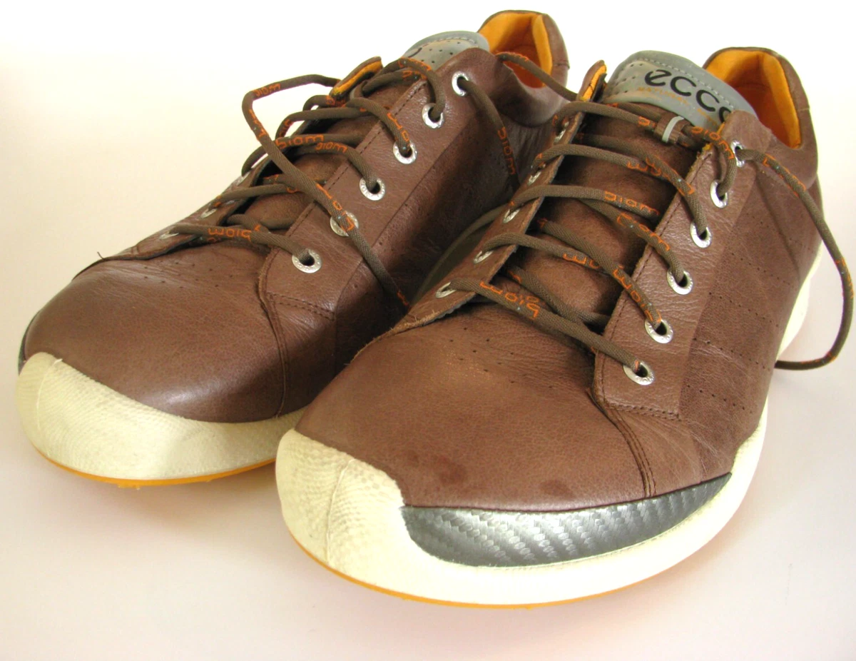 Ecco Men\'s Tour Hybrid Hydromax Leather Golf Shoes Brown Saddle Spikeless 10.5 ECCO Leather Upper Brown Golf Shoes for Men for sale | eBay main image 2