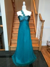 New FAVIANA 6506 Jade Long Prom Formal PAGEANT DRESS GOWN Size 0 8