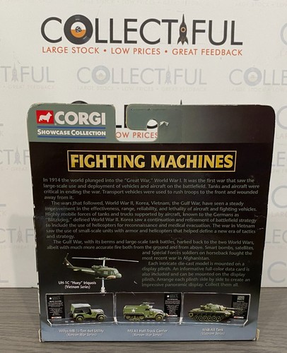 CORGI - FIGHTING MACHINES - WILLYS JEEP 4X4 - U.S. MILITARY - DIECAST MIB🔥 - Picture 2 of 2