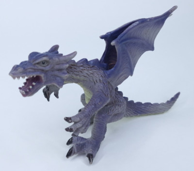 Purple Winged Dragon Toy Vintage 2005 Collectable Plastic Figure Toyi
